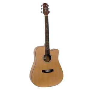 Ashton D20C Natural Matt Dreadnought 41 Inch Cutaway Acoustic Guitar